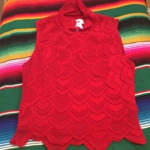 Lace crop top, night cap, cut out in the back.